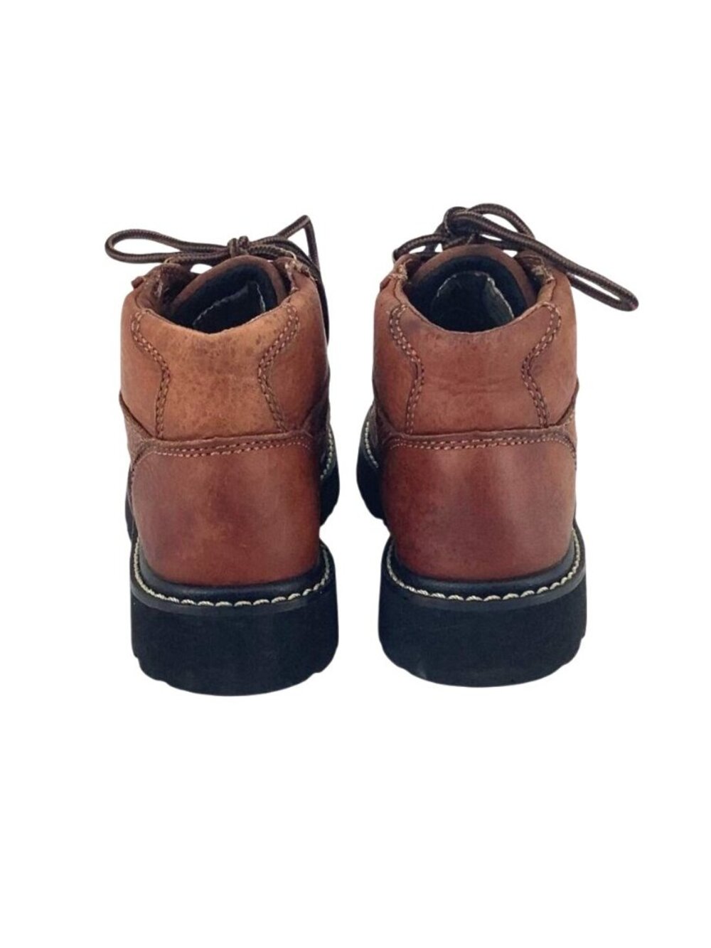 Ariat Boots Womens 6.5 B Brown Leather Moc Toe Hiking Work Wear Lace Up 17720 - Picture 4 of 9